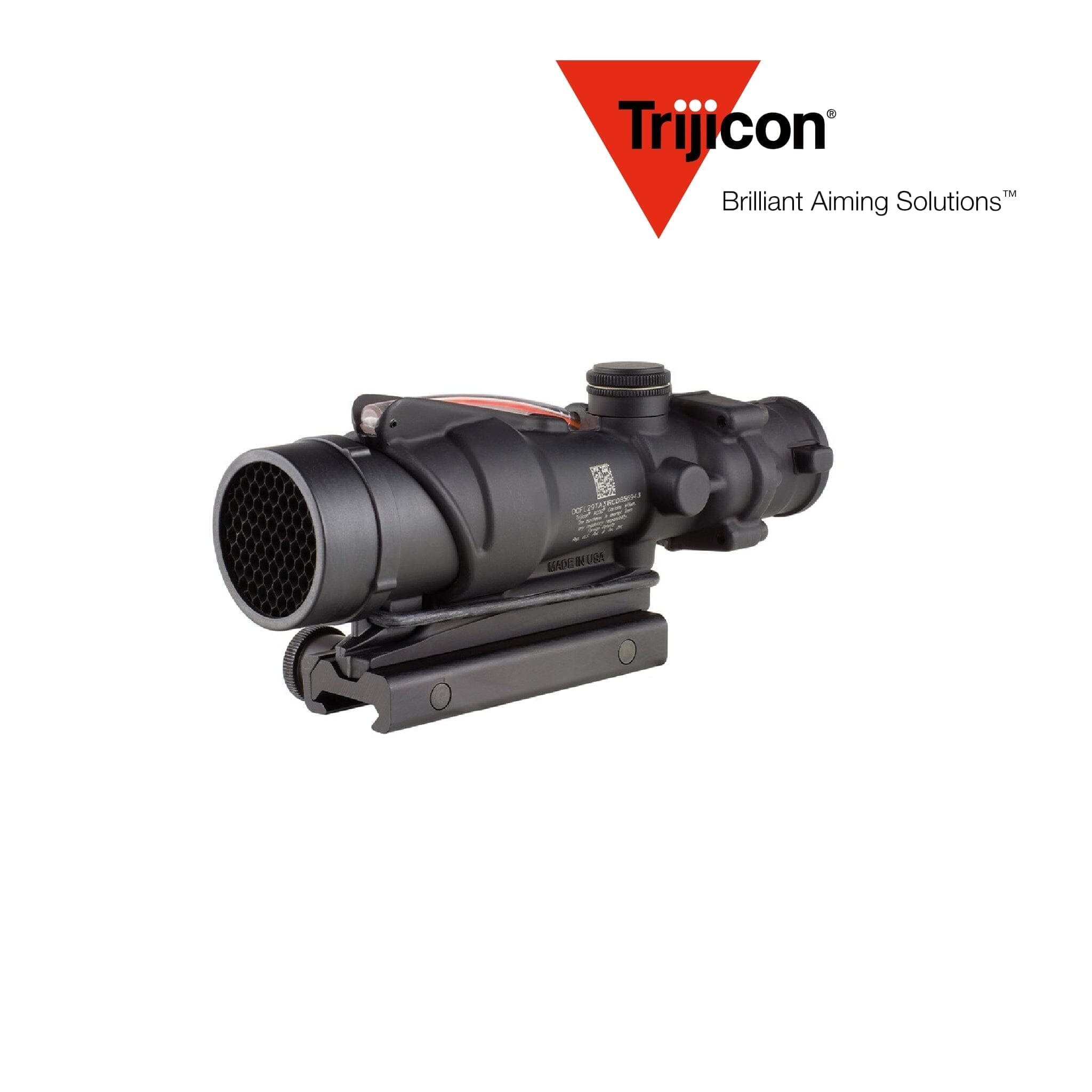 Trijicon ACOG 4x32 Rifle Combat Optical Gunsight – USMC RCO Red Chevron Reticle – Black – TA31RCO-A4CP ACOG Rifle Scope Trijicon
