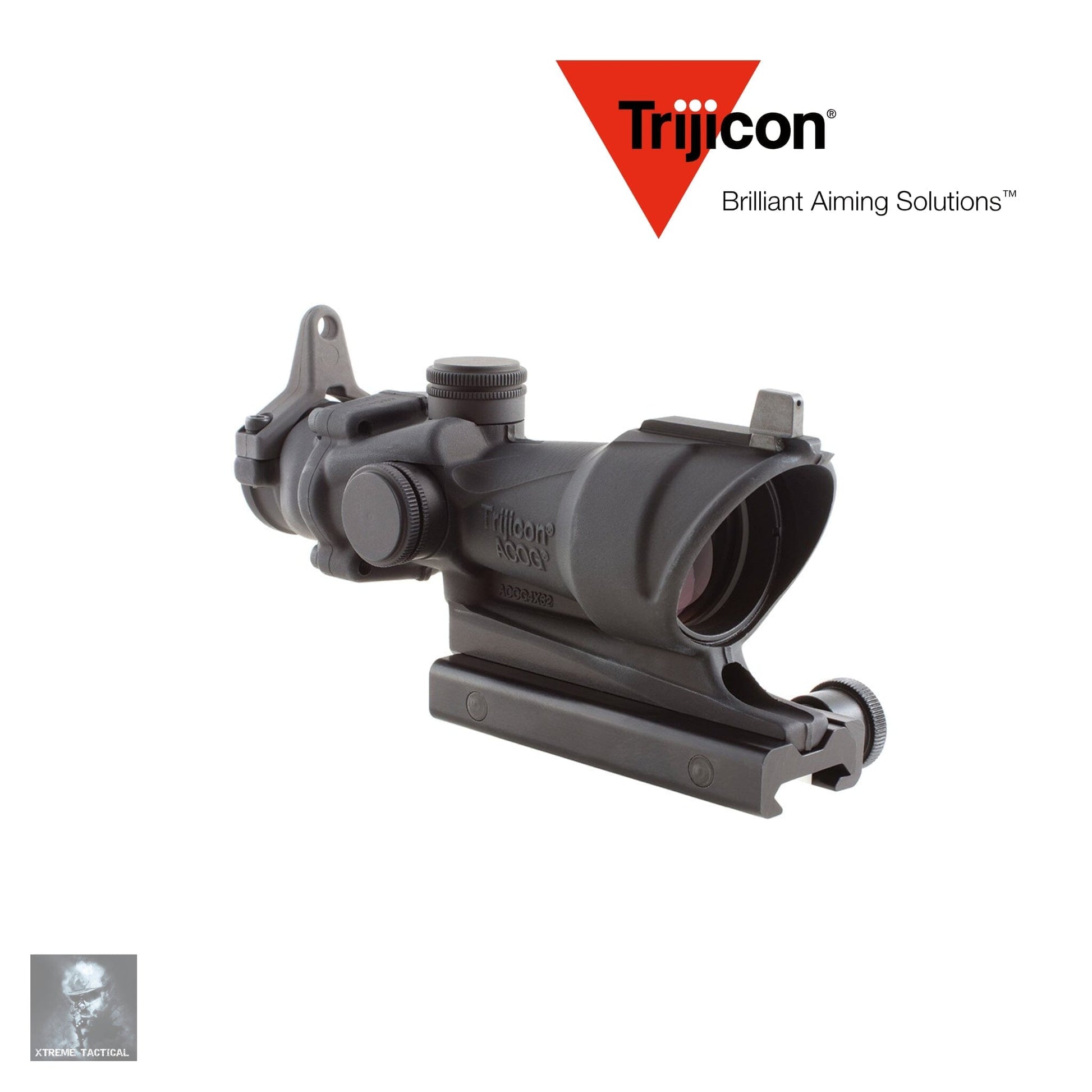 Trijicon ACOG 4x32 Tritium Rifle Scope .223/5.56 BDC Amber Crosshair Reticle - Xtreme Tactical