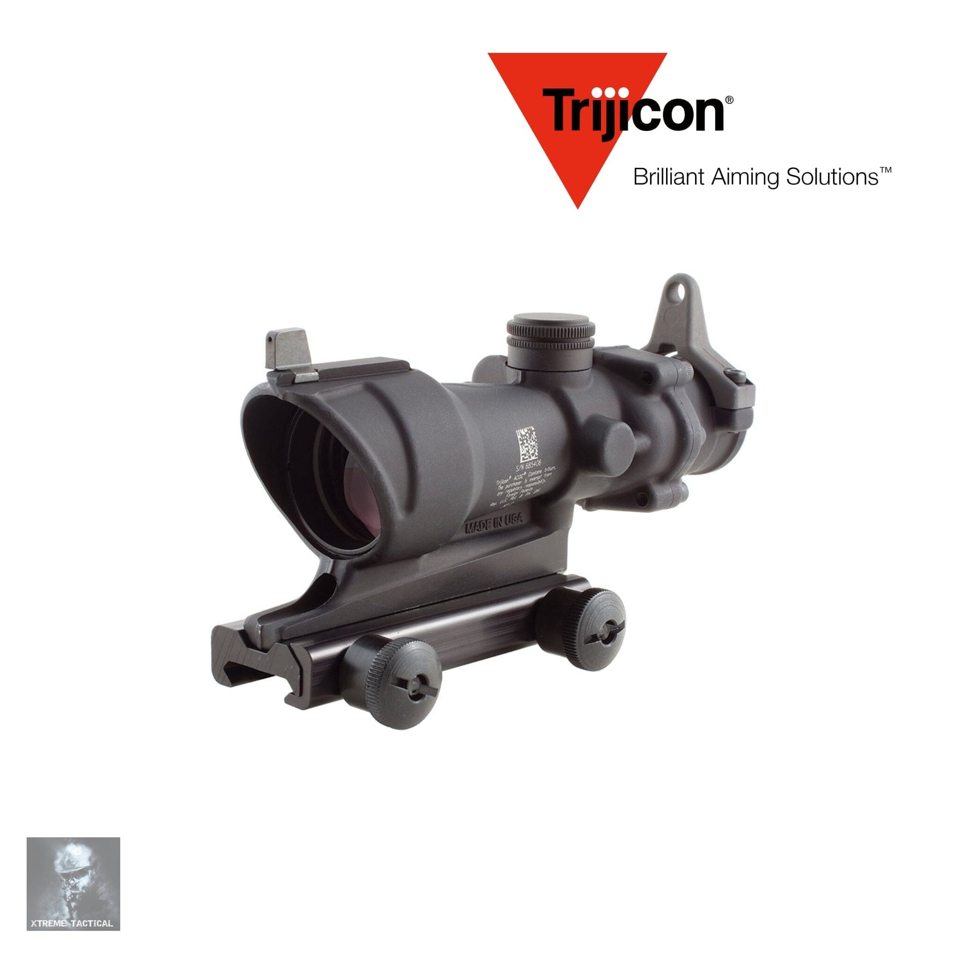 Trijicon ACOG 4x32 Tritium Rifle Scope .223/5.56 BDC Amber Crosshair Reticle - Xtreme Tactical