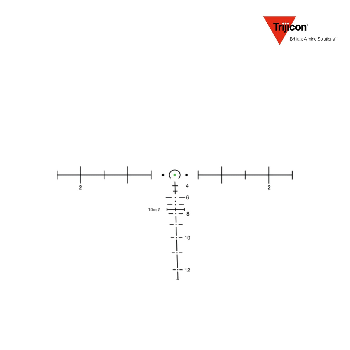Trijicon ACOG 6x48 BAC Riflescope Green Horseshoe Dot M240 Ballistic Reticle – TA648MGO-M240 ACOG Rifle Scope Trijicon