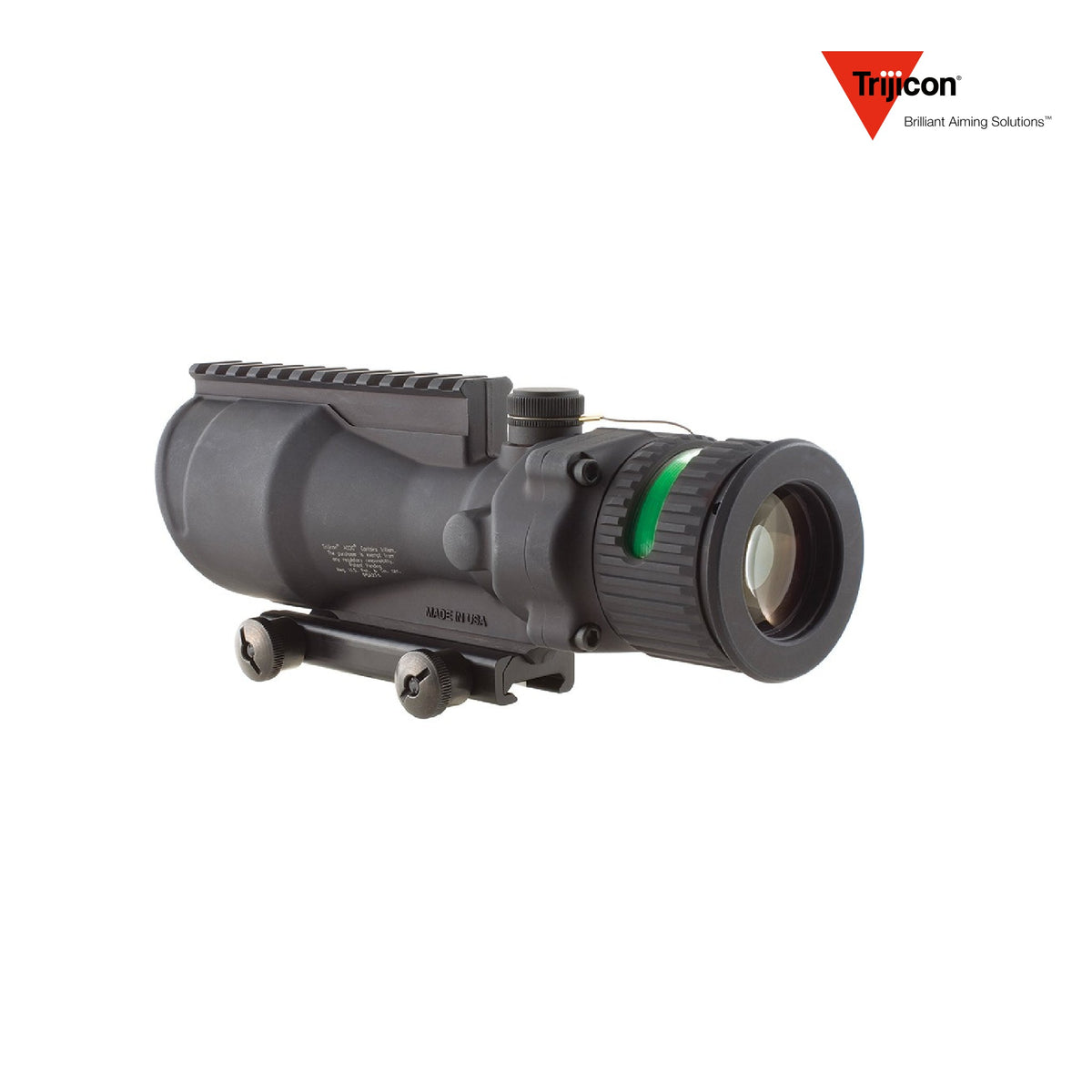 Trijicon ACOG 6x48 rifle scope with a dual-illuminated fibre optic and tritium reticle