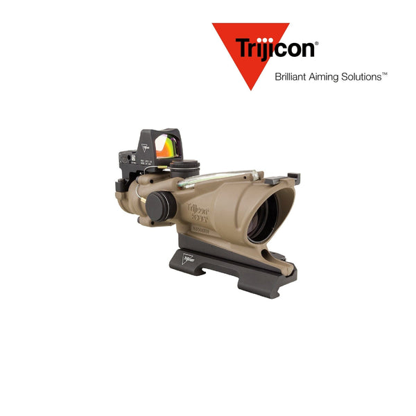 Trijicon ACOG ECOS 4x32 Dual-Illuminated Riflescope with RMR Type 2 – Green Crosshair .223/5.56 BDC – Flat Dark Earth – TA31-D-100554 ACOG Rifle Scope Trijicon