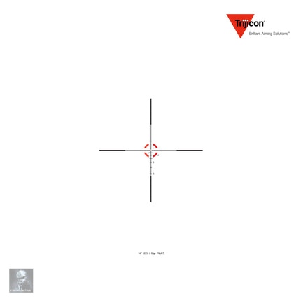 Trijicon Credo 1-4x24 Rifle Scope Red BDC Segmented Circle .223/55gr Reticle Rifle Scope Trijicon 