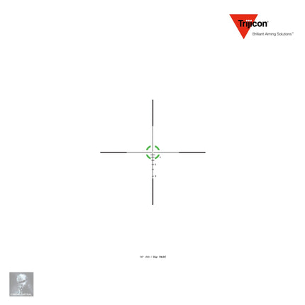 Trijicon Credo 1-4x24 Rifle Scope Green BDC Segmented Circle .223/55gr Reticle Rifle Scope Trijicon 