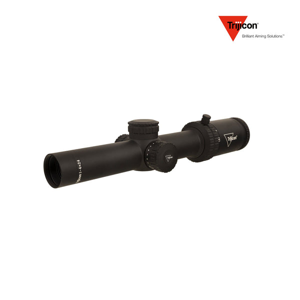 Trijicon Credo 1-4x24 LPVO rifle scope with 1-4x magnification and a 24mm objective lens