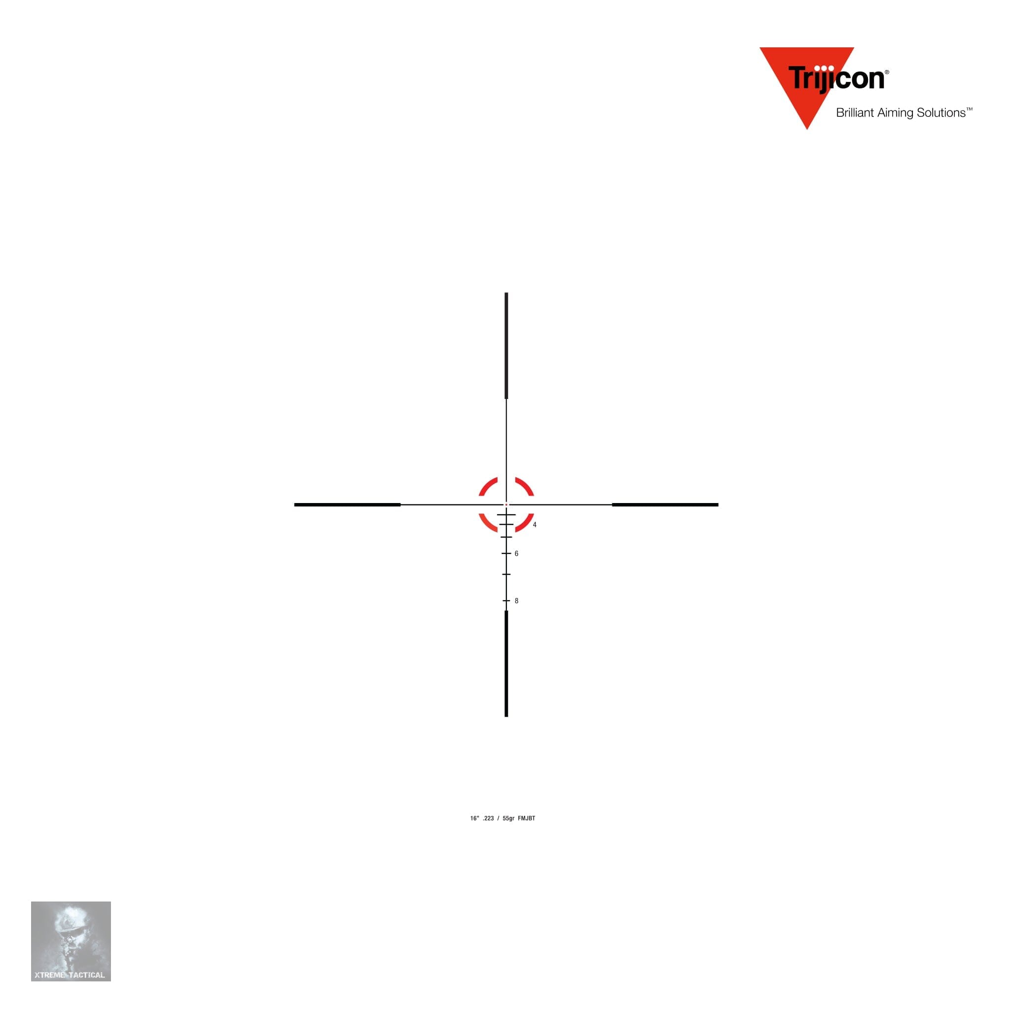 Trijicon Credo 1-6x24 Riflescope Red BDC Segmented Circle .223/55gr Reticle Rifle Scope Trijicon 