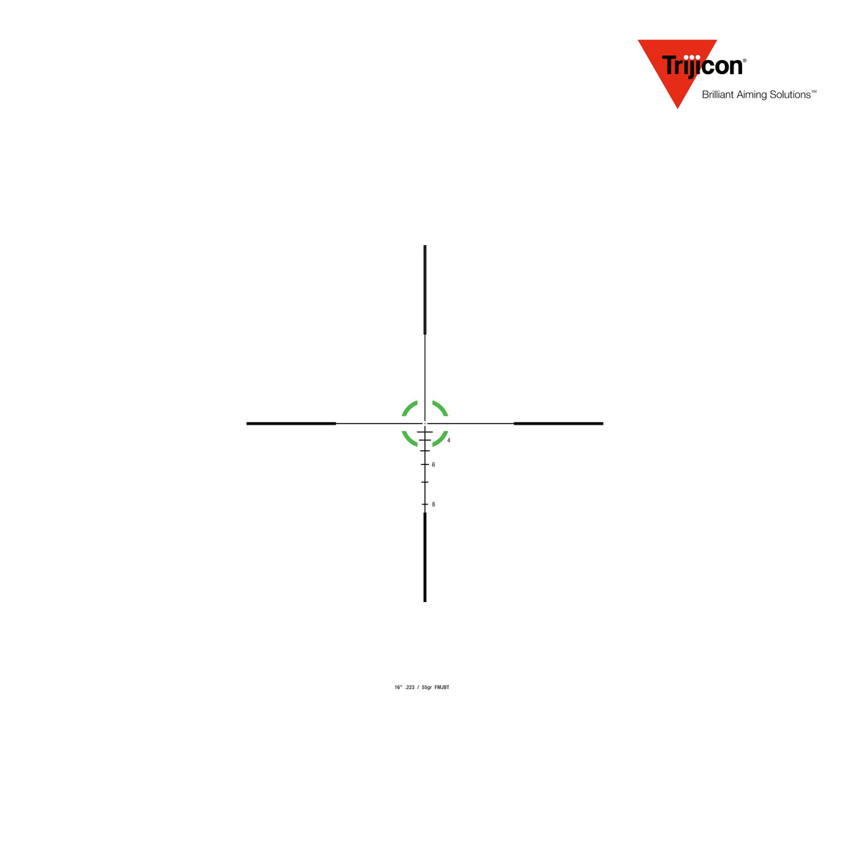 Trijicon Credo 1-6x24 LPVO rifle scope green BDC segmented circle reticle for .223 Remington 55gr