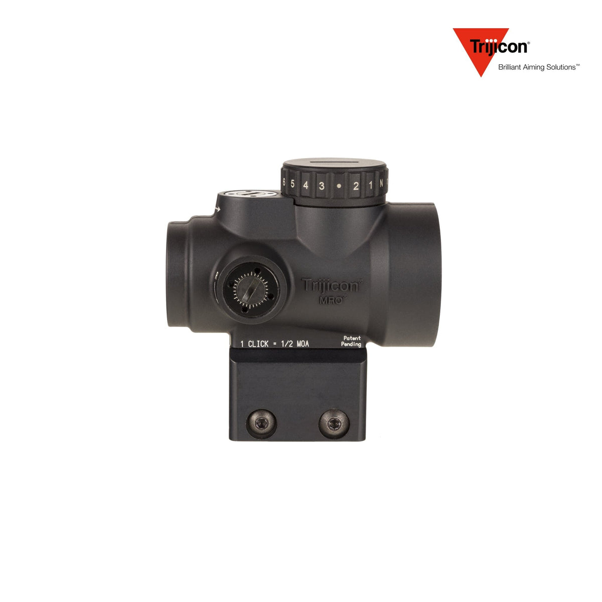 Trijicon MRO HD 1x25 68 MOA red dot sight supplied without a mount, with fully multi-coated lenses