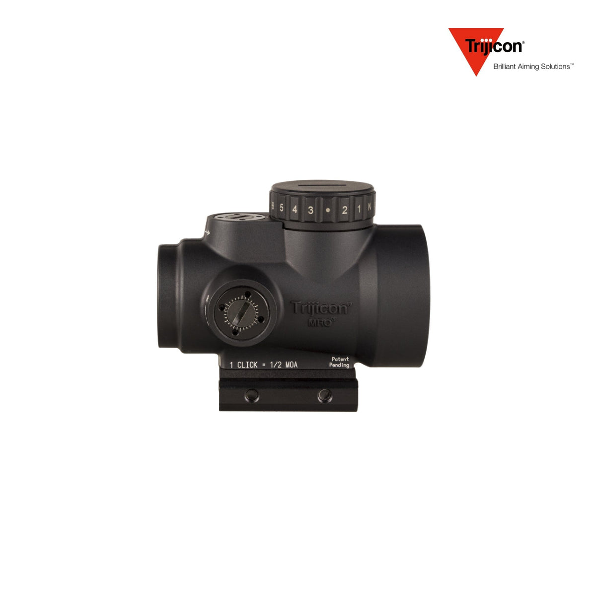 Trijicon MRO HD 1x25 68 MOA red dot sight supplied without a mount, for flat-top AR-15 rifles and carbines