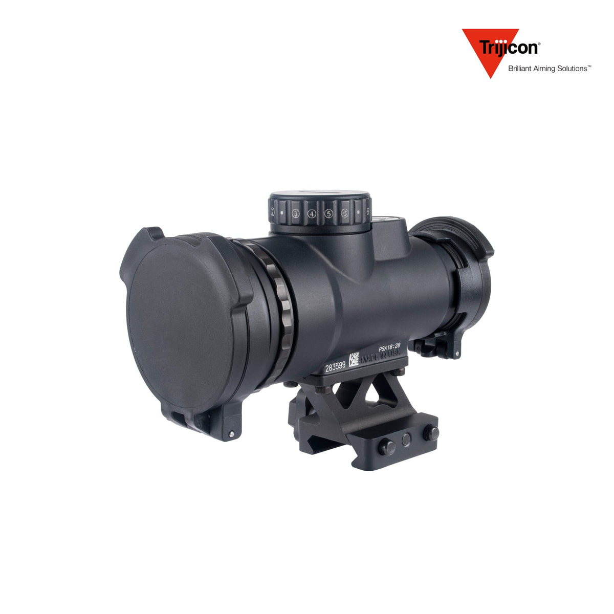 Trijicon MRO HD Patrol 68 MOA circle-dot red dot sight with the lower 1/3 co-witness Q-LOC mount, for AR-15 flat-top rails