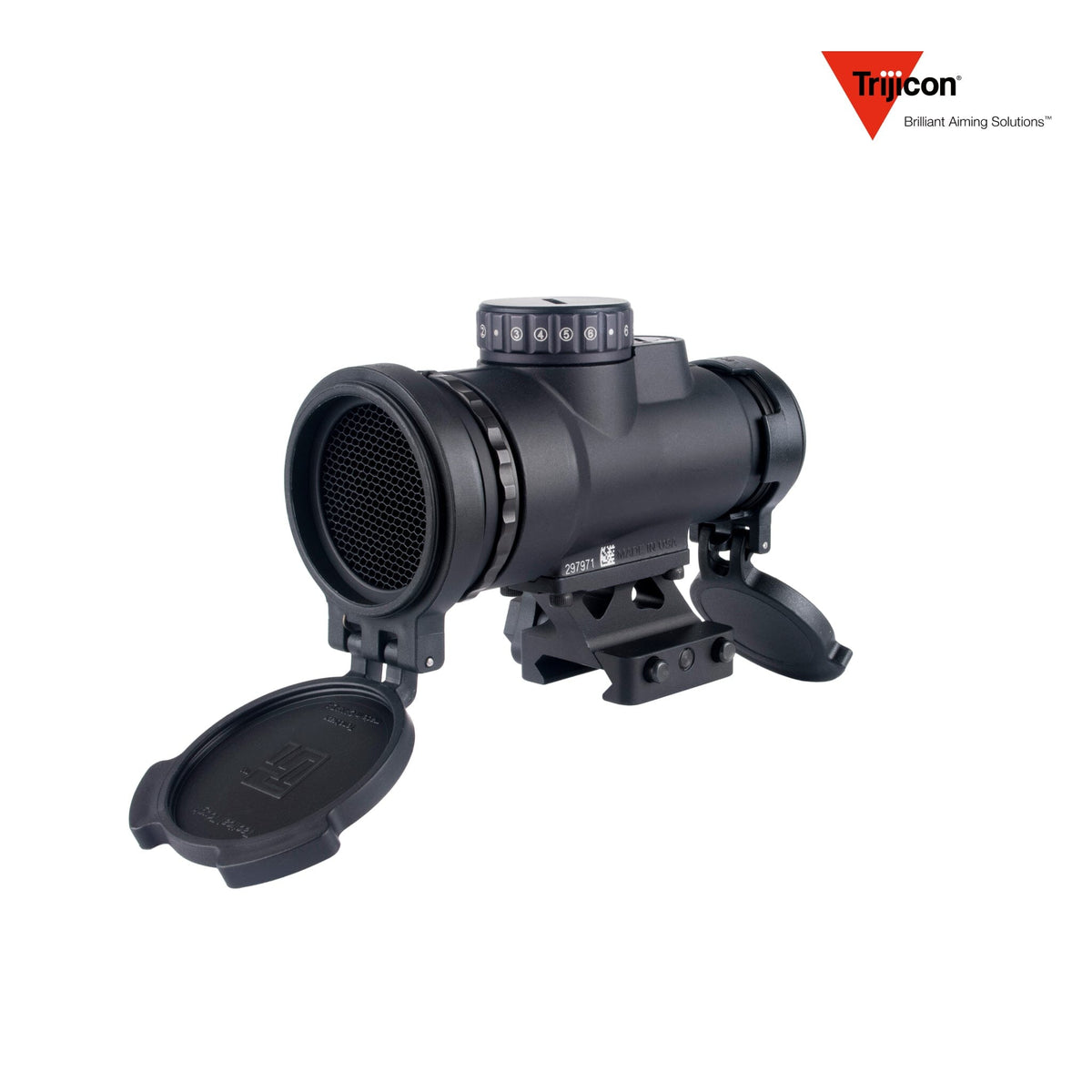 Trijicon MRO HD Patrol 68 MOA circle-dot red dot sight supplied without a mount, in a forged 7075-T6 aluminium housing