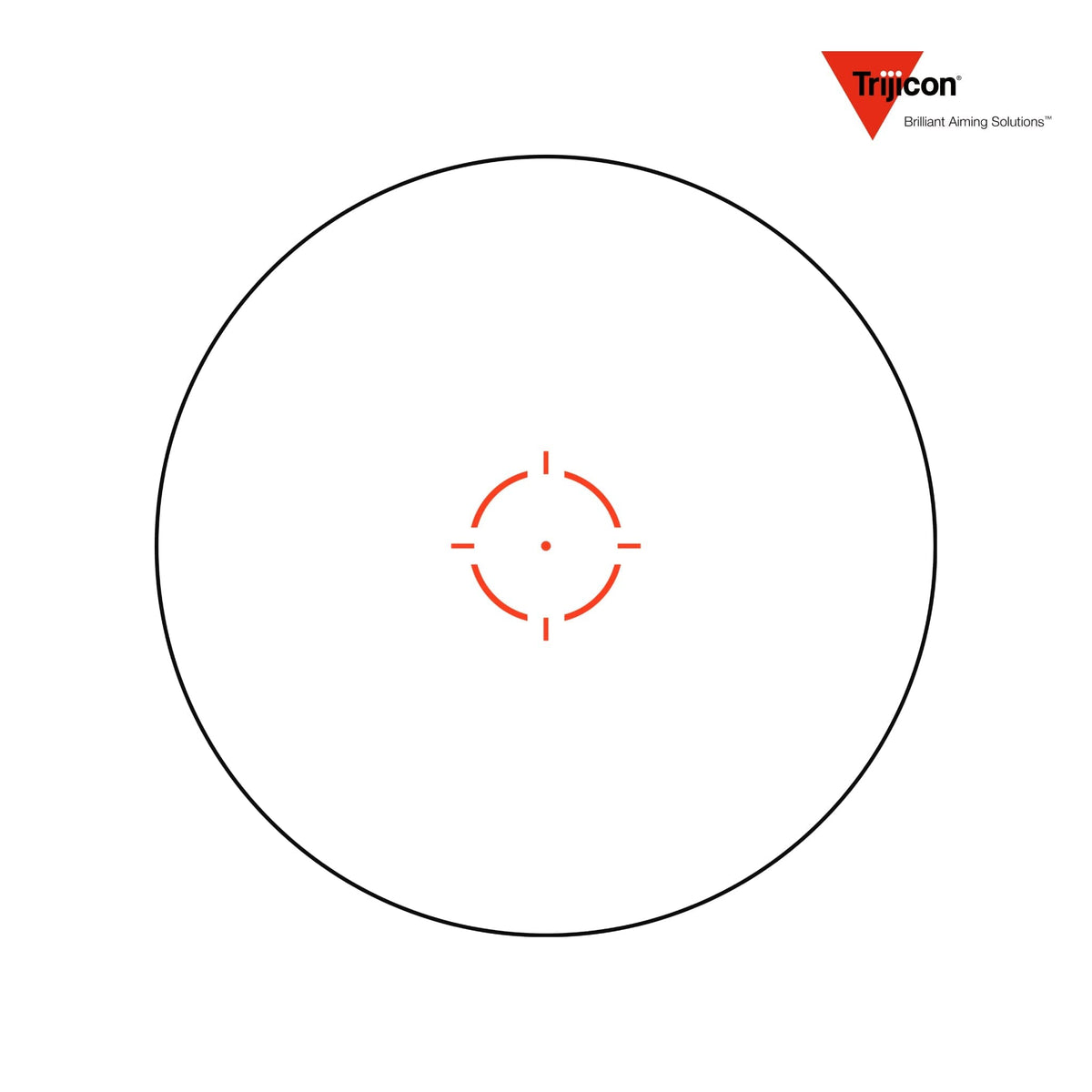 Trijicon MRO HD Patrol 68 MOA circle-dot red dot sight supplied without a mount, powered by a single CR2032 battery