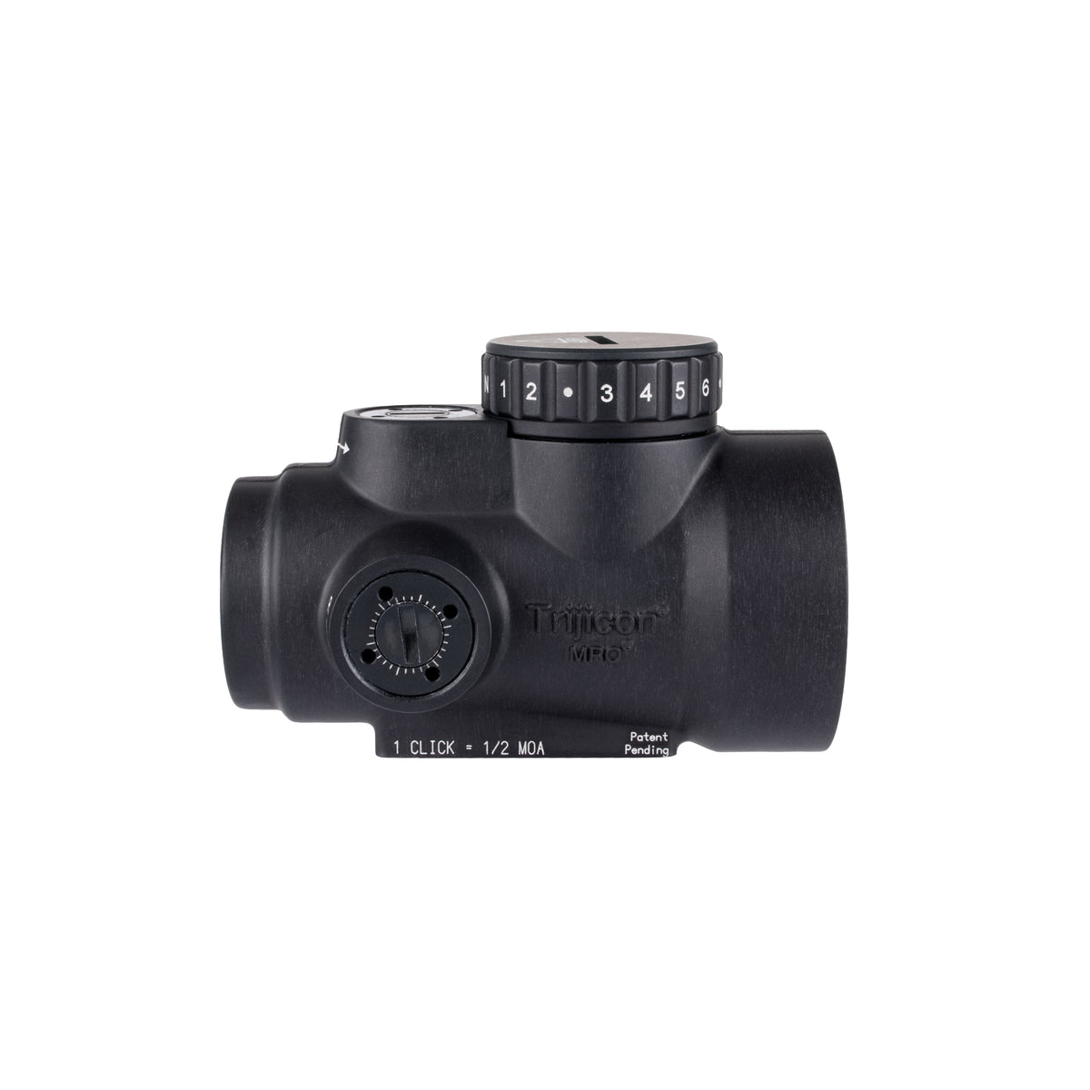 Trijicon MRO SD 1x25 red dot sight with a forged 7075-T6 aluminium housing