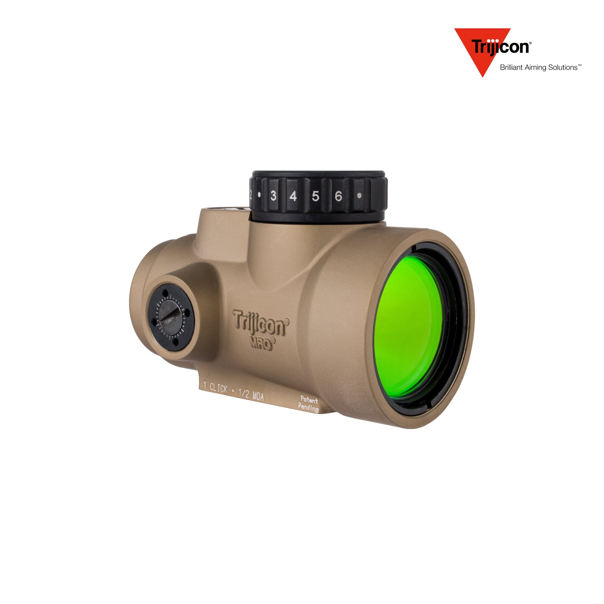 Trijicon MRO SD 1x25 Red Dot Sight 2.0 MOA LED Illuminated – MRO SD Series Rifle Dot Sight Trijicon Red Coyote Brown No Mount