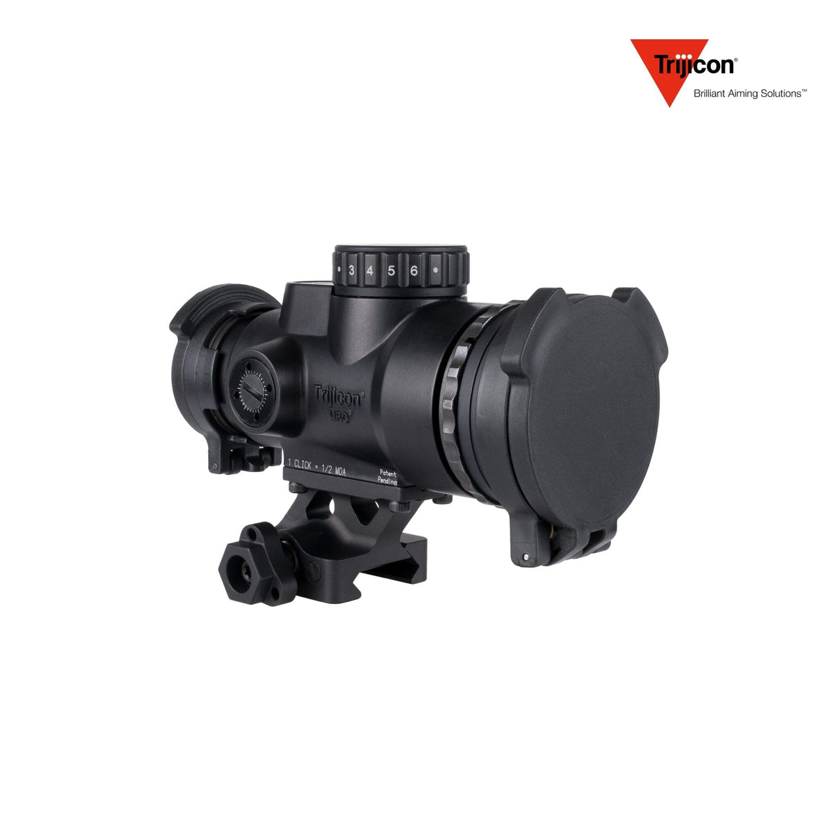 Trijicon MRO SD Patrol 2 MOA red dot sight supplied without a mount, in a forged 7075-T6 aluminium housing