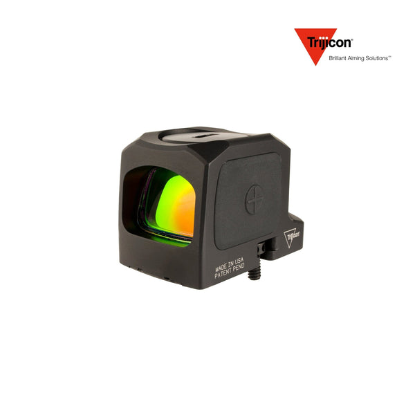 Trijicon RCR red dot sight with a 3.25 MOA dot behind an enclosed emitter