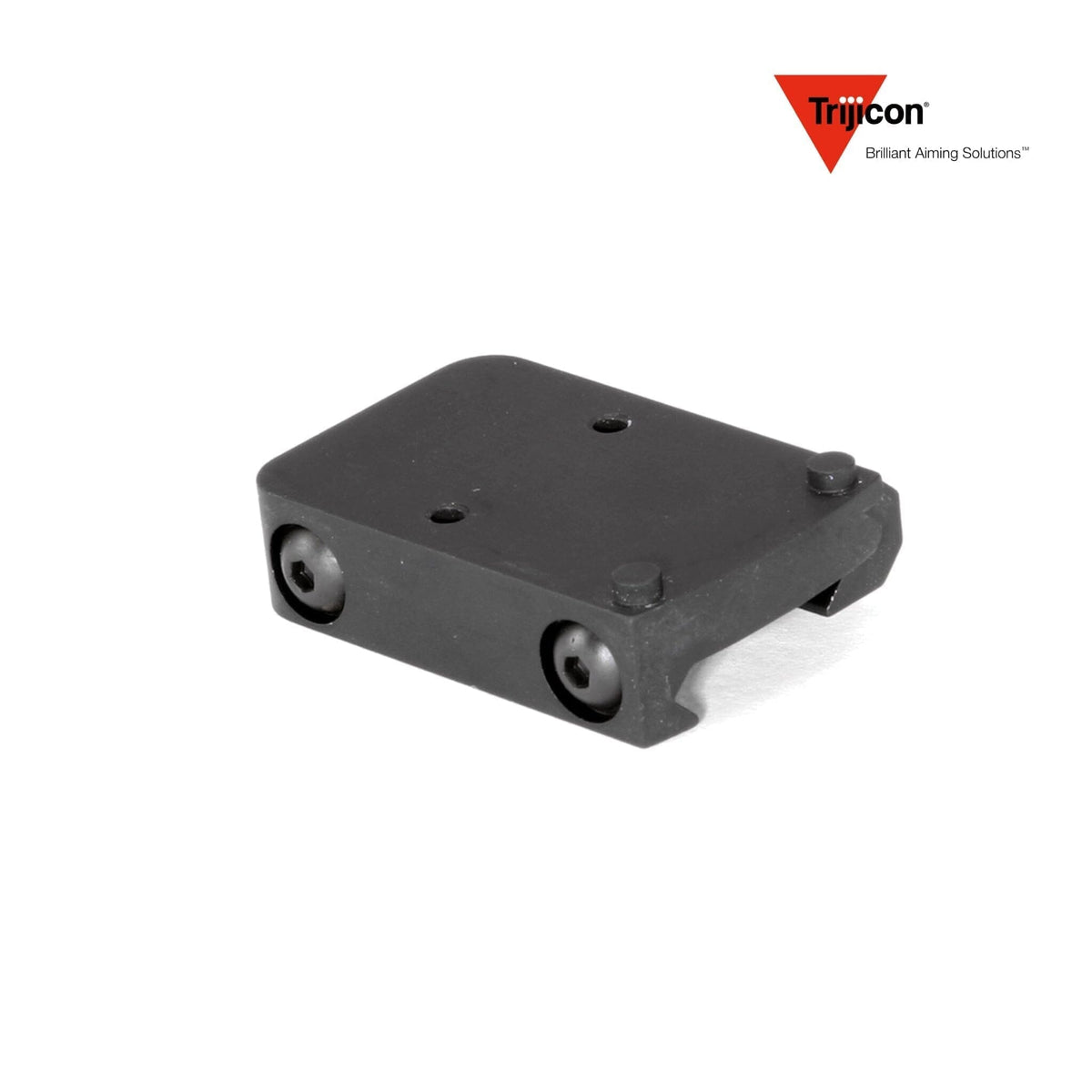 Trijicon RM33 RMR mount machined from aluminium in a matte black finish