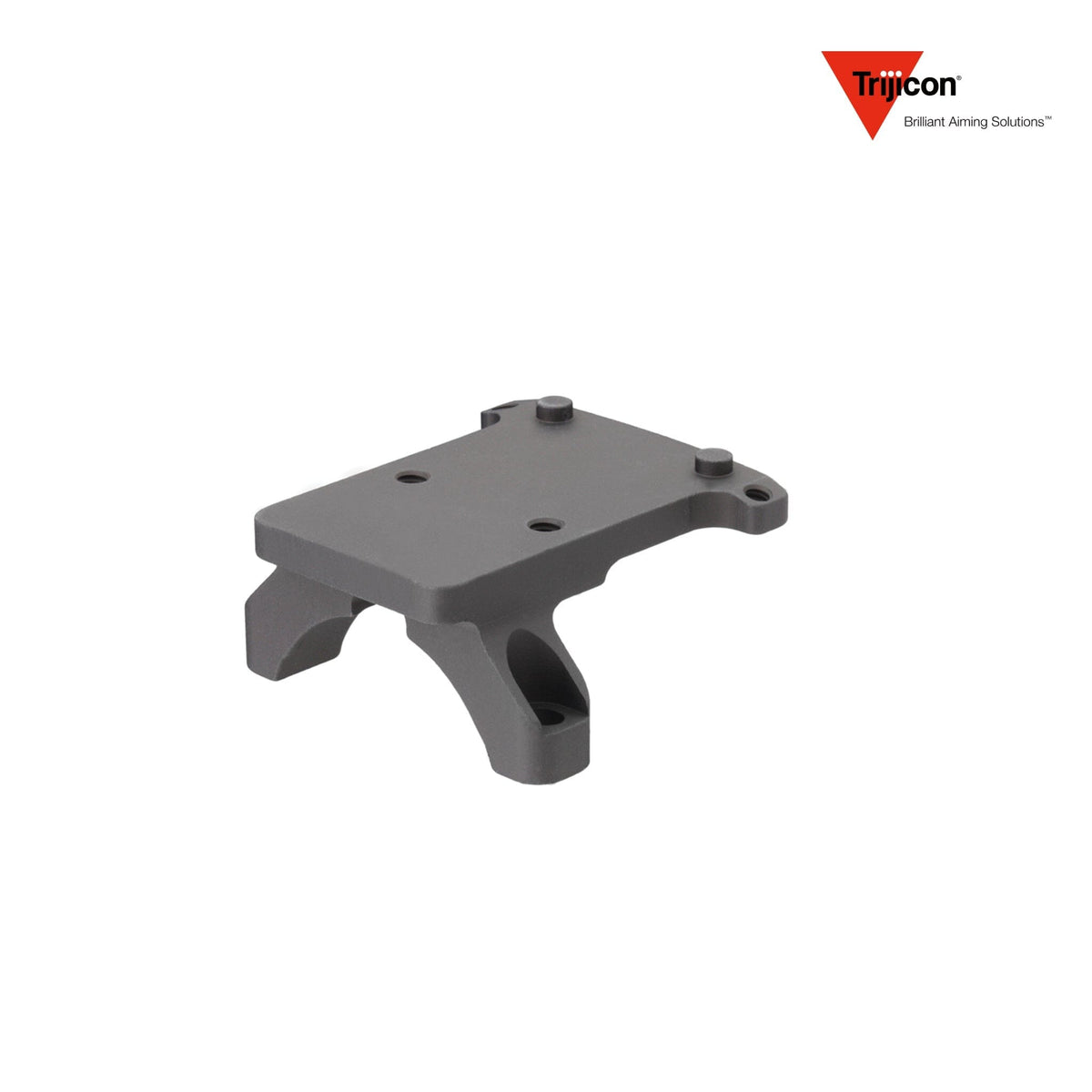Trijicon RM35 RMR mount machined from aluminium in a matte black finish