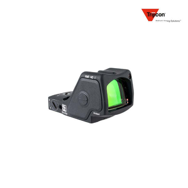Trijicon RMR HD red dot sight with a 55 MOA circle and 1.0 MOA adjustable LED dot