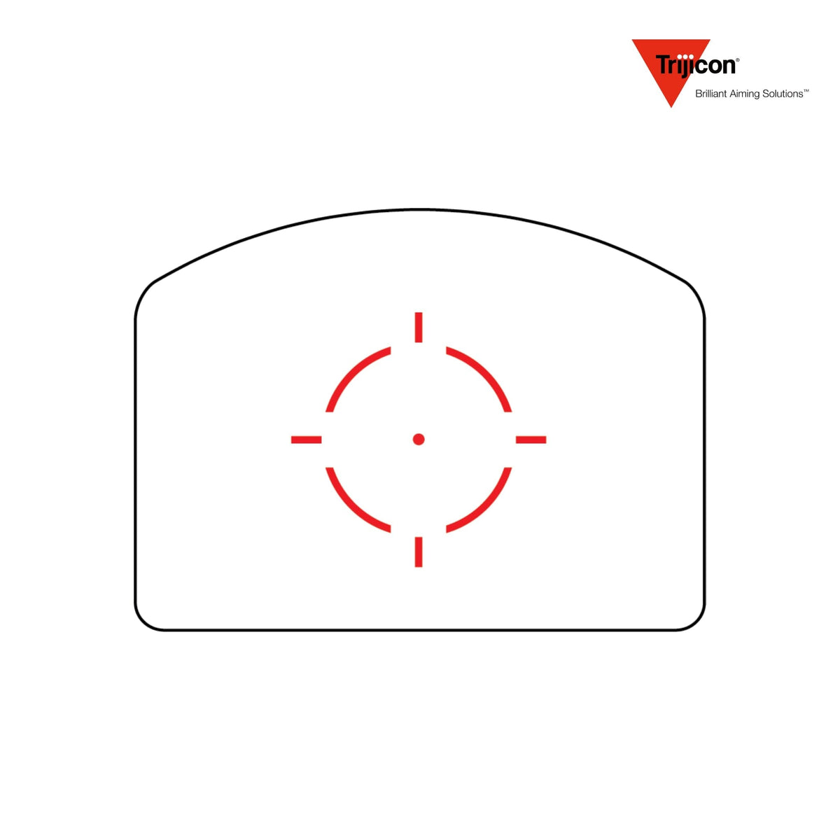 Trijicon RMR HD red dot sight with a 55 MOA circle and 1.0 MOA adjustable LED dot, on the RMR footprint