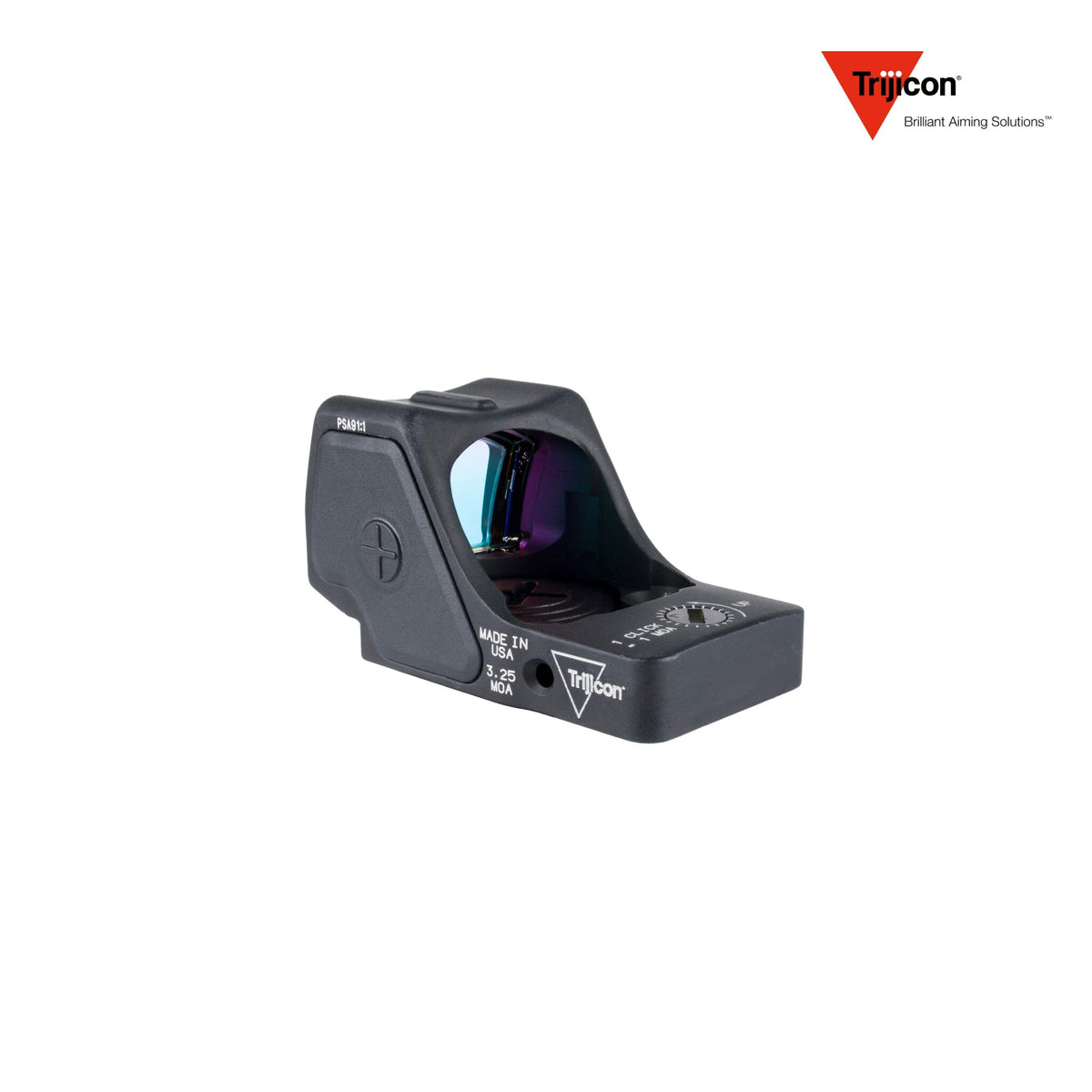Trijicon RMR HD red dot sight with a 55 MOA circle and 3.25 MOA adjustable LED dot, on the RMR footprint