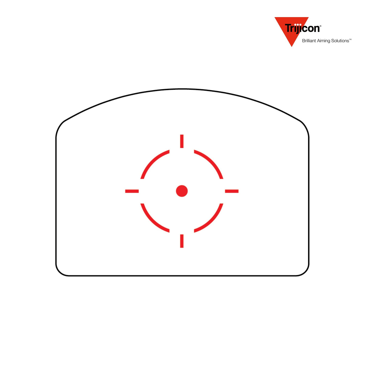Trijicon RMR HD red dot sight with a 55 MOA circle and 3.25 MOA adjustable LED dot, in a hard anodised matte finish