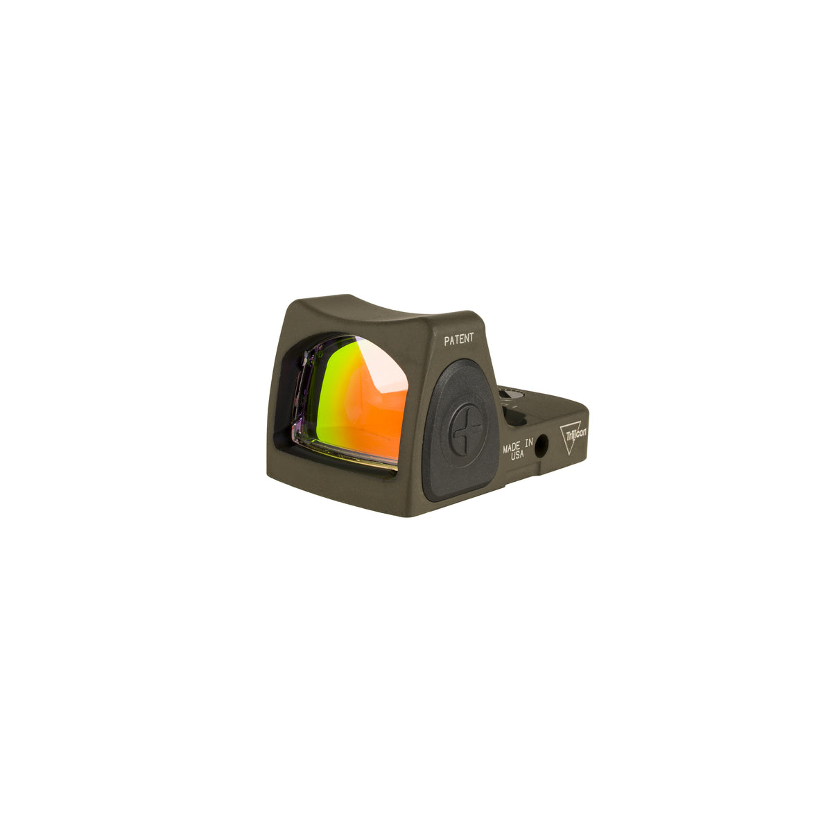 Trijicon RMR Type 2 1.0 MOA adjustable LED sight in olive drab green, with eight brightness settings
