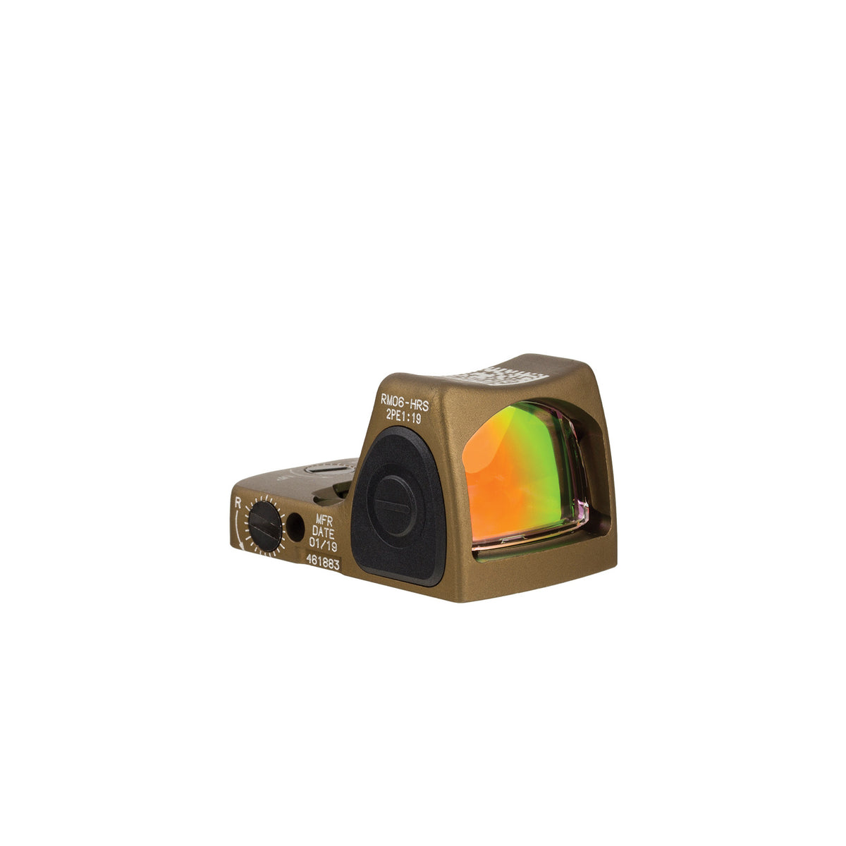 Trijicon RMR Type 2 3.25 MOA adjustable LED sight in coyote brown, with eight brightness settings