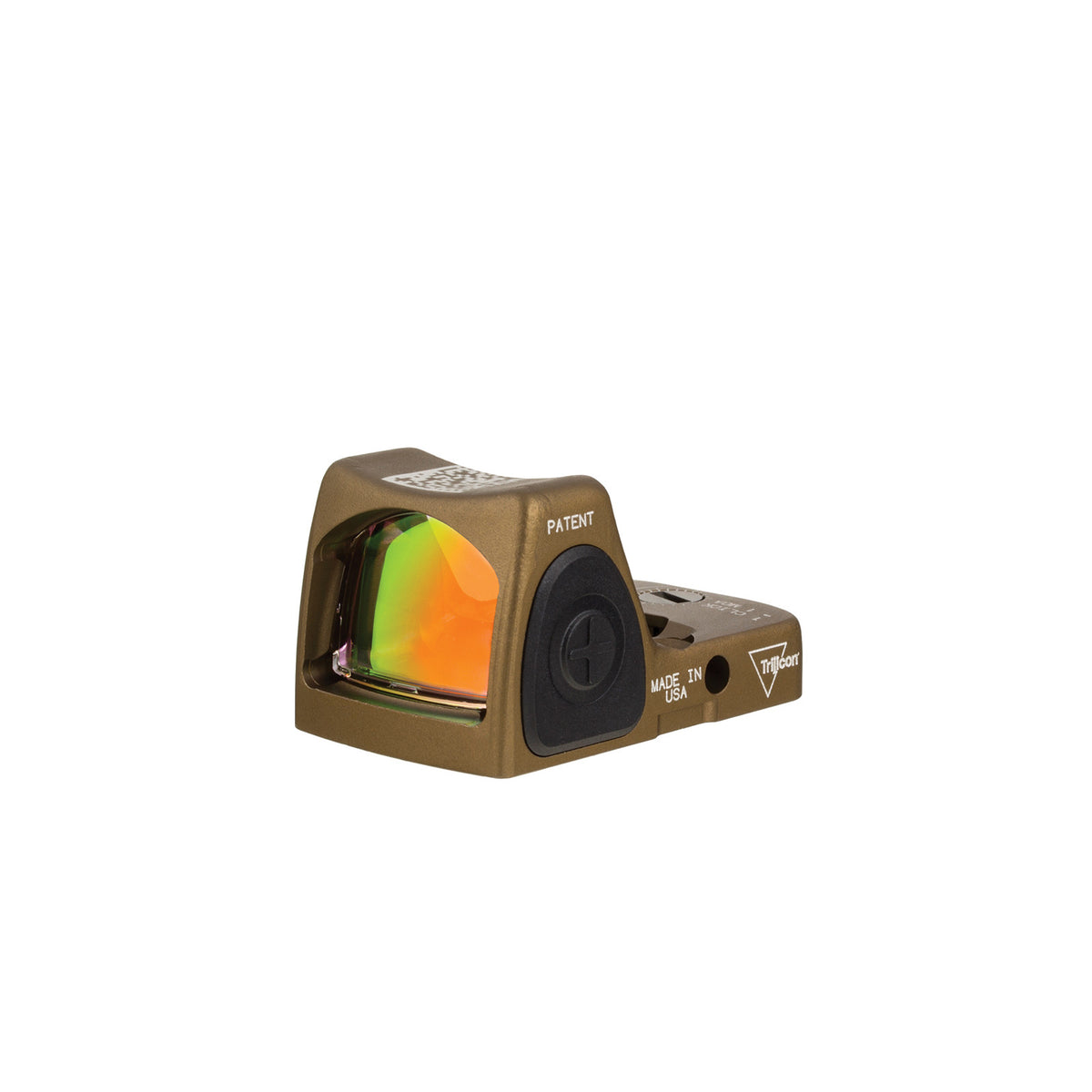 Trijicon RMR Type 2 3.25 MOA adjustable LED sight in coyote brown, with a patented impact-diverting housing