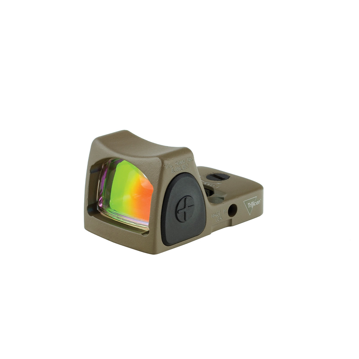 Trijicon RMR Type 2 3.25 MOA adjustable LED sight in flat dark earth, with a patented impact-diverting housing