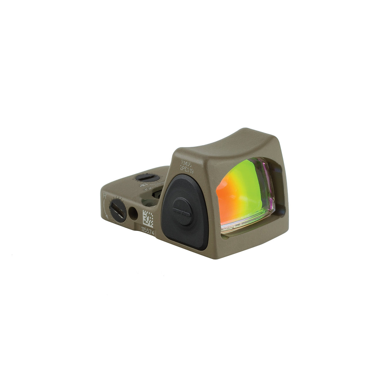 Trijicon RMR Type 2 6.5 MOA adjustable LED sight in flat dark earth, with eight brightness settings