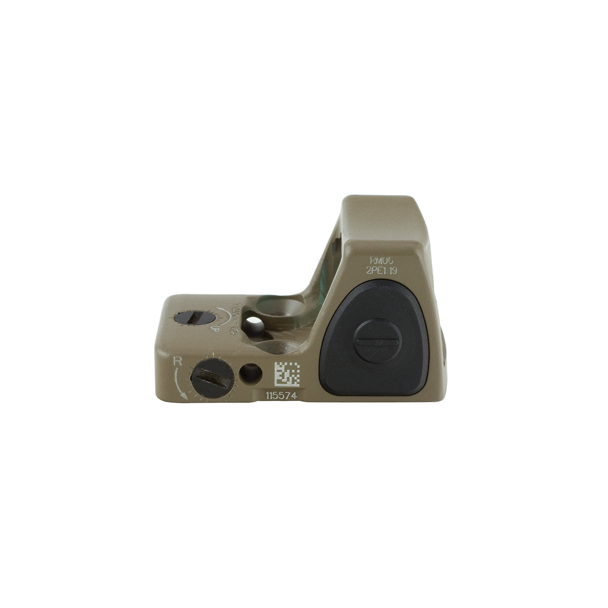 Trijicon RMR Type 2 6.5 MOA adjustable LED sight in flat dark earth, with 1 MOA click windage and elevation adjustment