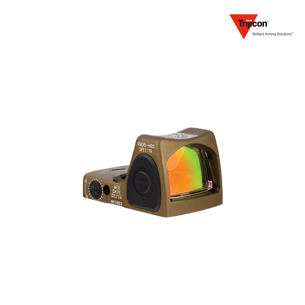 Trijicon RMR Type 2 Adjustable LED Red Dot Sight Red Dot Sight Trijicon Hard Anodized Coyote Brown 3.25 MOA Red Dot 