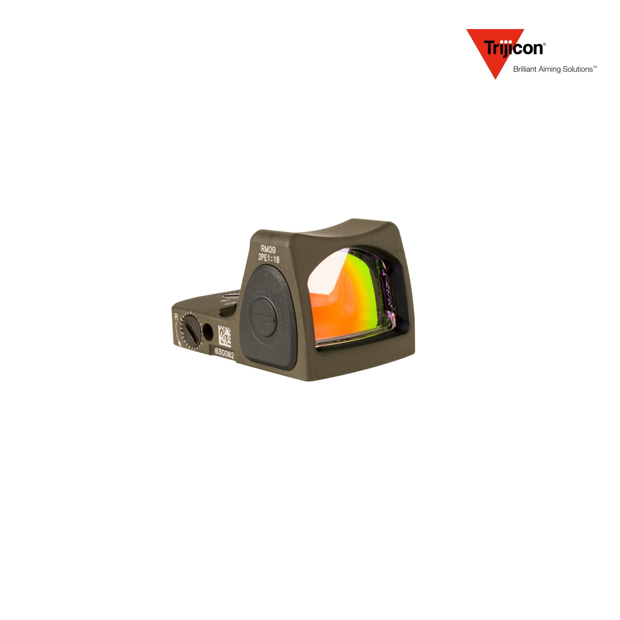 Trijicon RMR Type 2 Adjustable LED Red Dot Sight Red Dot Sight Trijicon Olive Drab Green 1 MOA Red Dot 