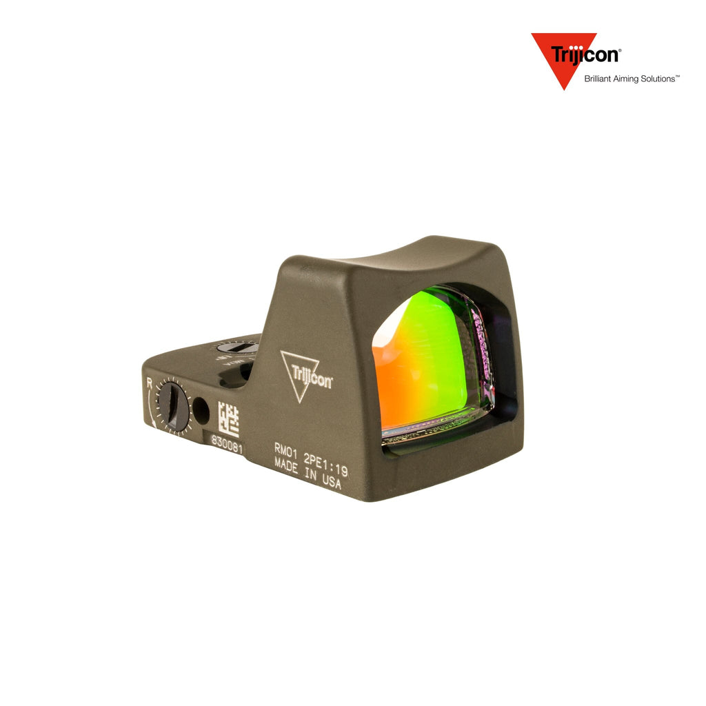Trijicon RMR Type 2 LED Red Dot Sight Red Dot Sight Trijicon Olive Drab Green 3.25 MOA Red Dot 