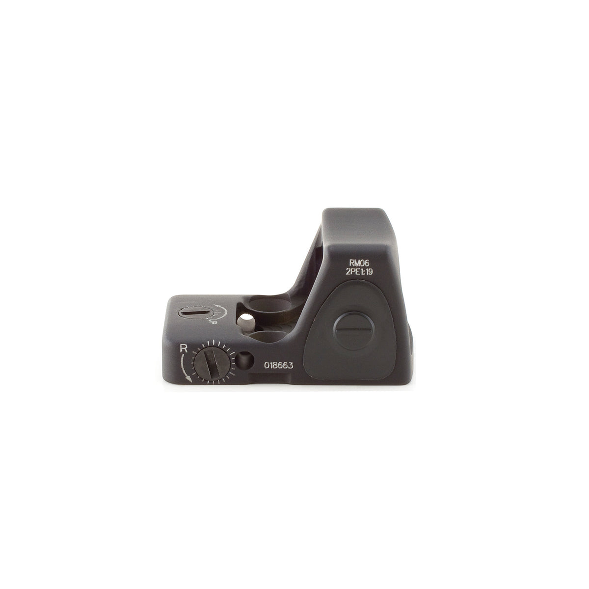 Trijicon RMR Type 2 3.25 MOA adjustable LED sight in matte black, with a patented impact-diverting housing