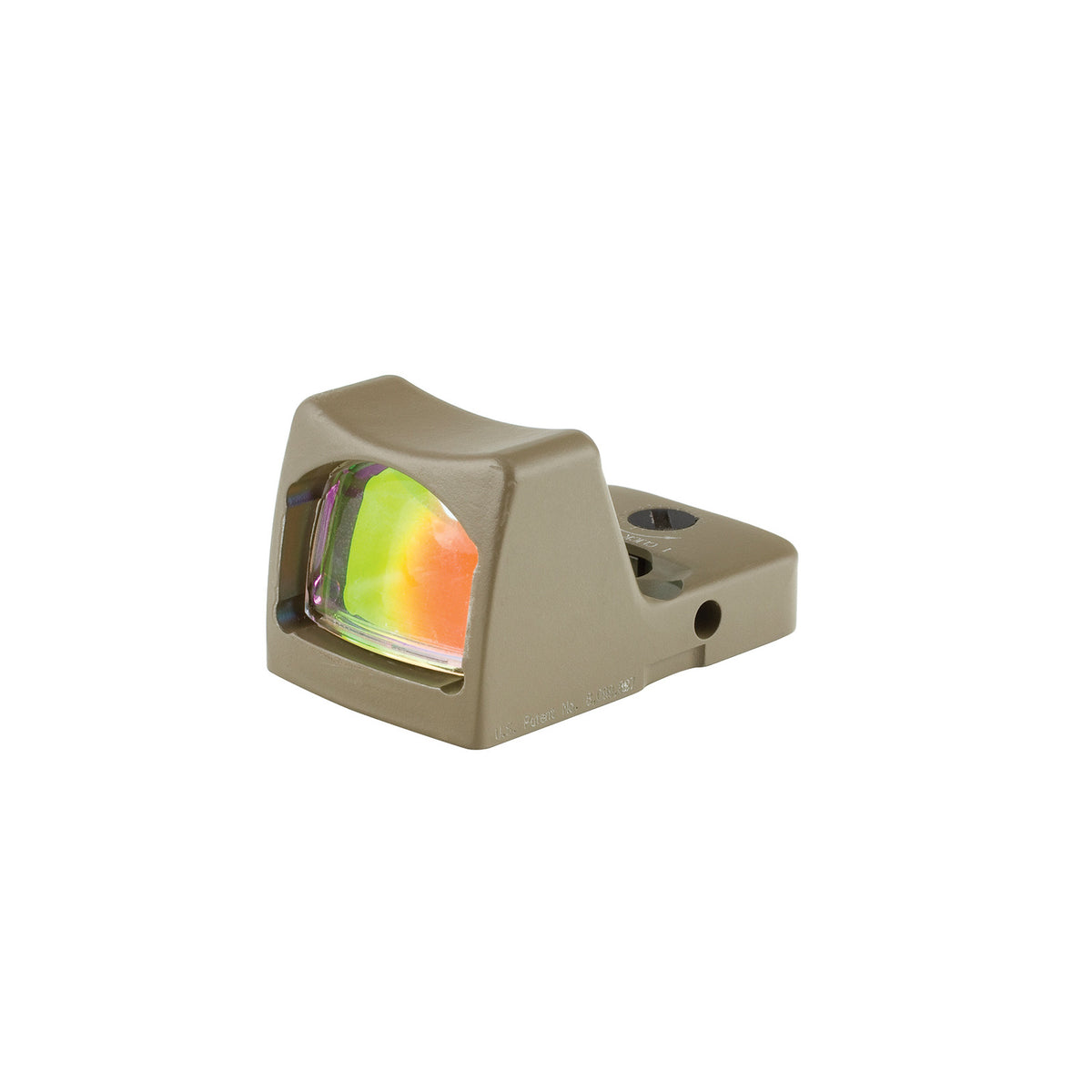 Trijicon RMR Type 2 3.25 MOA LED red dot sight in flat dark earth, with a patented impact-diverting housing