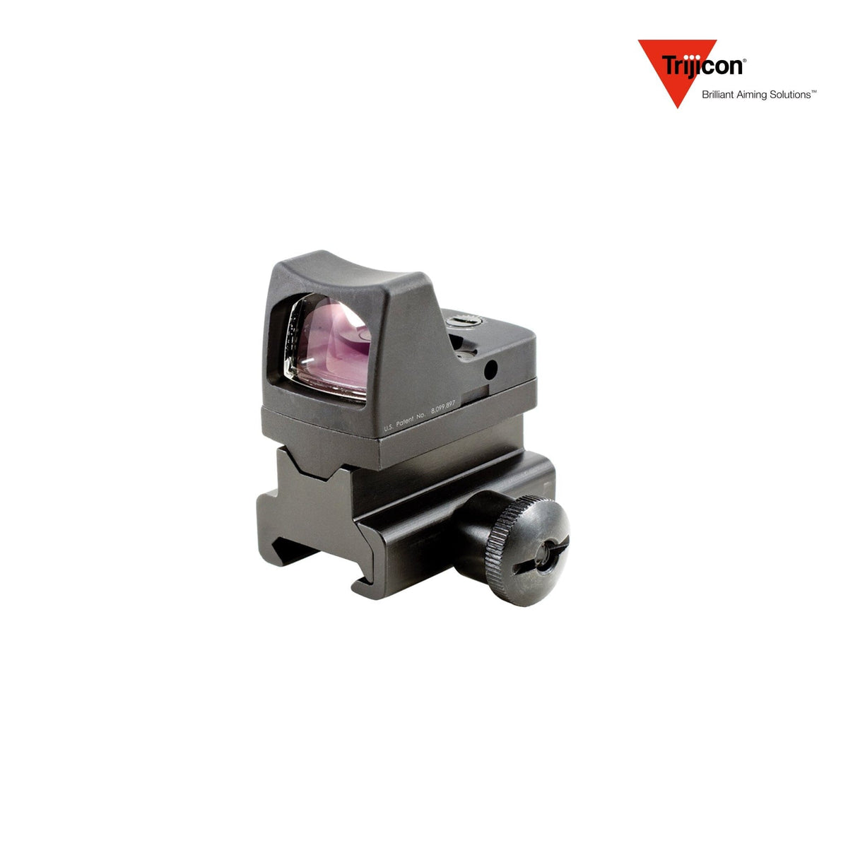 Trijicon RMR Type 2 3.25 MOA red dot sight on the RM34 tall Picatinny mount, with a forged 7075-T6 aluminium housing