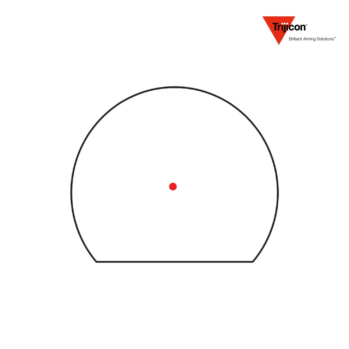 Trijicon SRO 2.5 MOA adjustable LED red dot sight in coyote, with a wide circular lens for fast target acquisition
