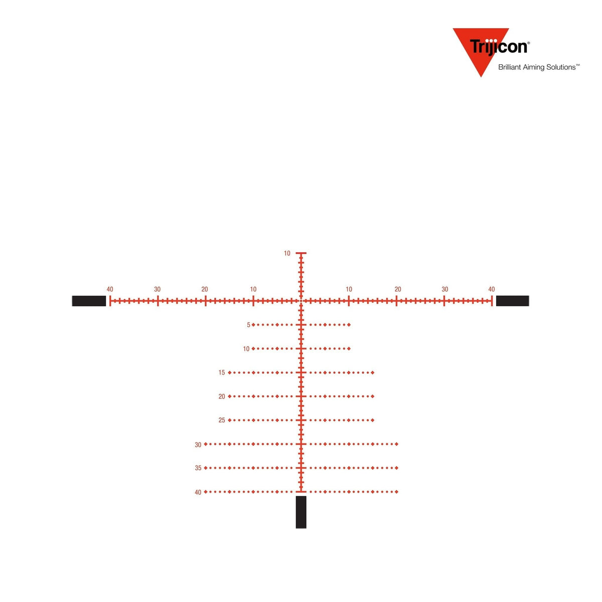 Trijicon Tenmile 4-30x56 FFP Riflescope Red/Green MOA Precision Tree Reticle 34mm Tube – TM3056-C-3000012 Rifle Scope Trijicon