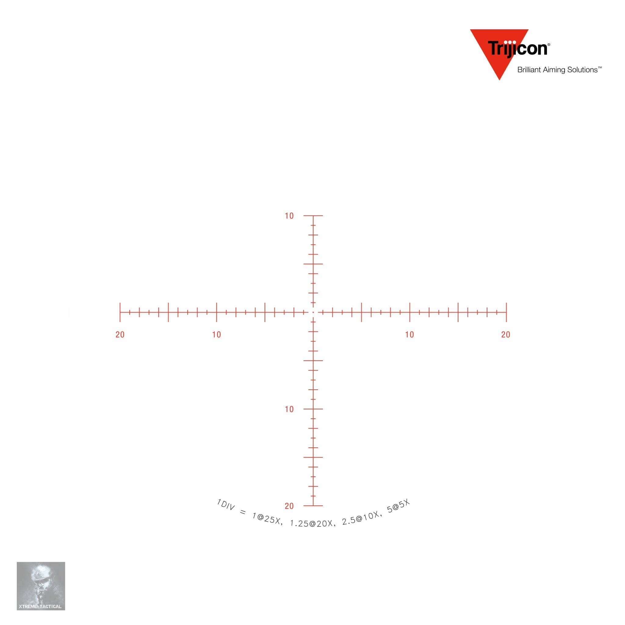 Trijicon Tenmile HX 5–25×50 Riflescope SFP MOA Center Dot Reticle Rifle Scope Trijicon 