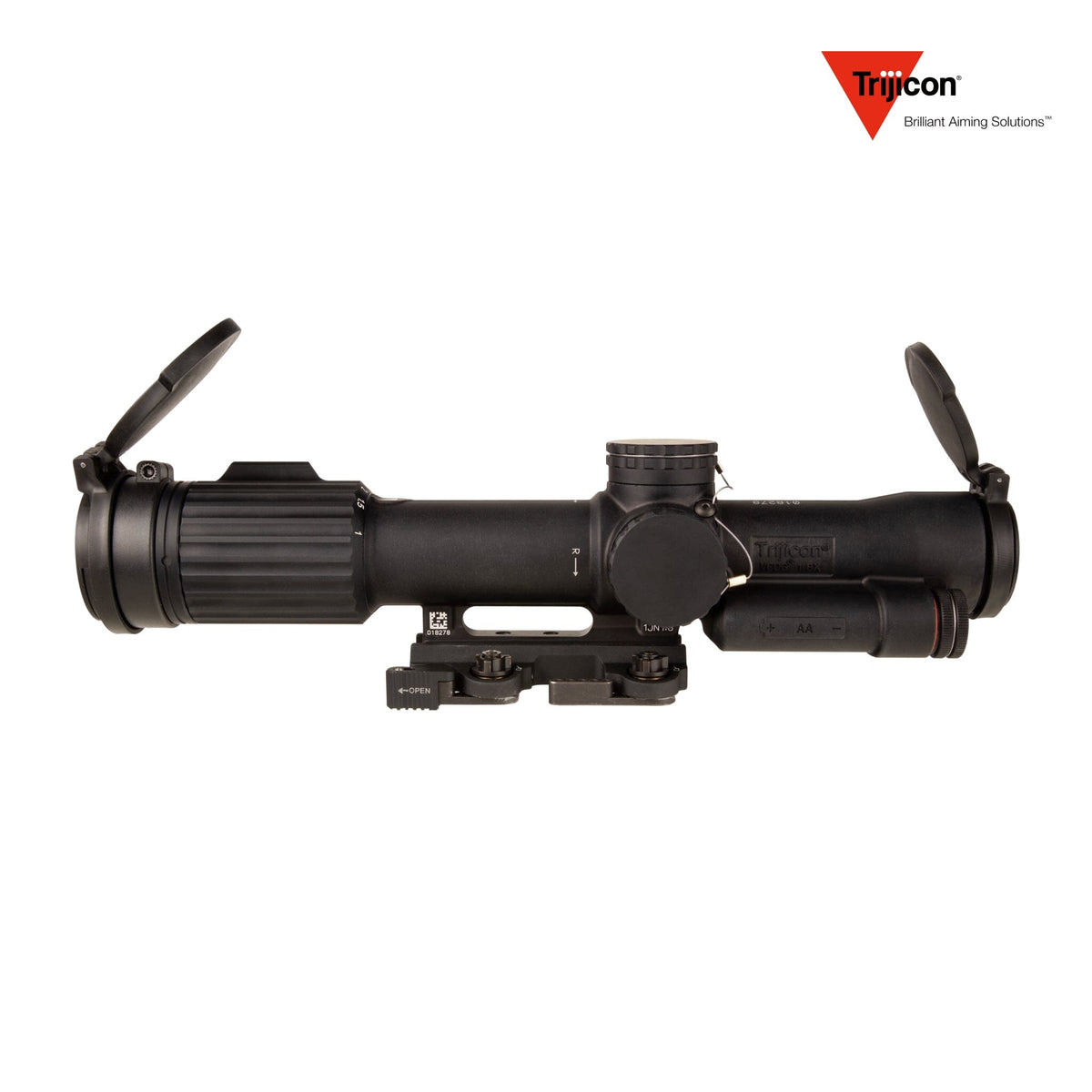 Trijicon USMC SCO VCOG 1-8x28mm Red MRAD Tree Reticle Riflescope w/LaRue LT799 Mount, Tenebraex Flip Caps & Soft Case - VC18-C-2400012 LPVO Rifle Scope Trijicon