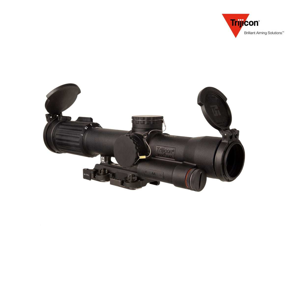 Trijicon USMC SCO VCOG 1-8x28mm Red MRAD Tree Reticle Riflescope w/LaRue LT799 Mount, Tenebraex Flip Caps & Soft Case - VC18-C-2400012 LPVO Rifle Scope Trijicon