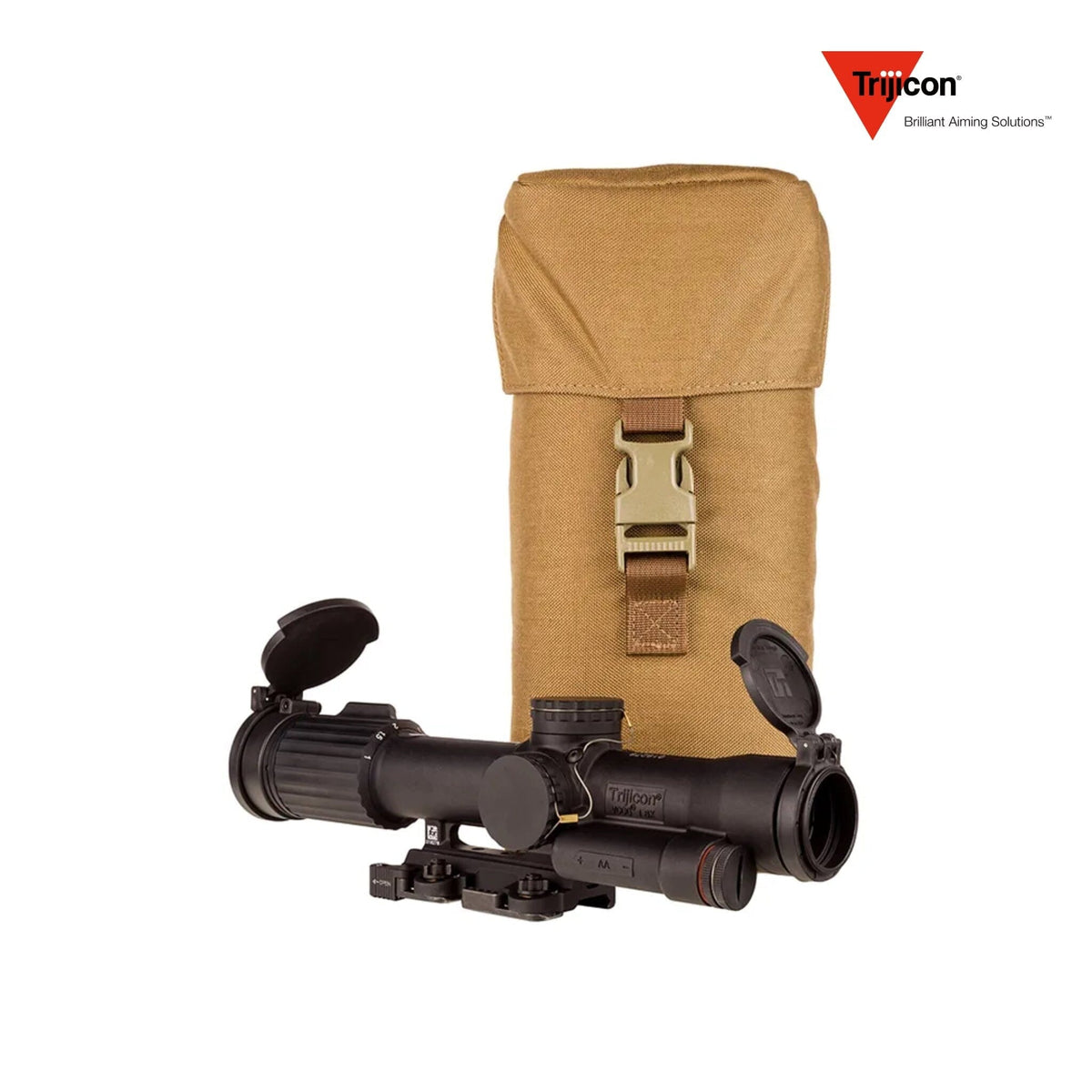Trijicon USMC SCO VCOG 1-8x28mm Red MRAD Tree Reticle Riflescope w/LaRue LT799 Mount, Tenebraex Flip Caps & Soft Case - VC18-C-2400012 LPVO Rifle Scope Trijicon