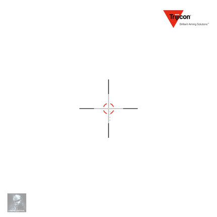 Trijicon VCOG 1-8x28 LED Rifle Scope Red MOA Crosshair Dot Reticle Rifle Scope Trijicon 