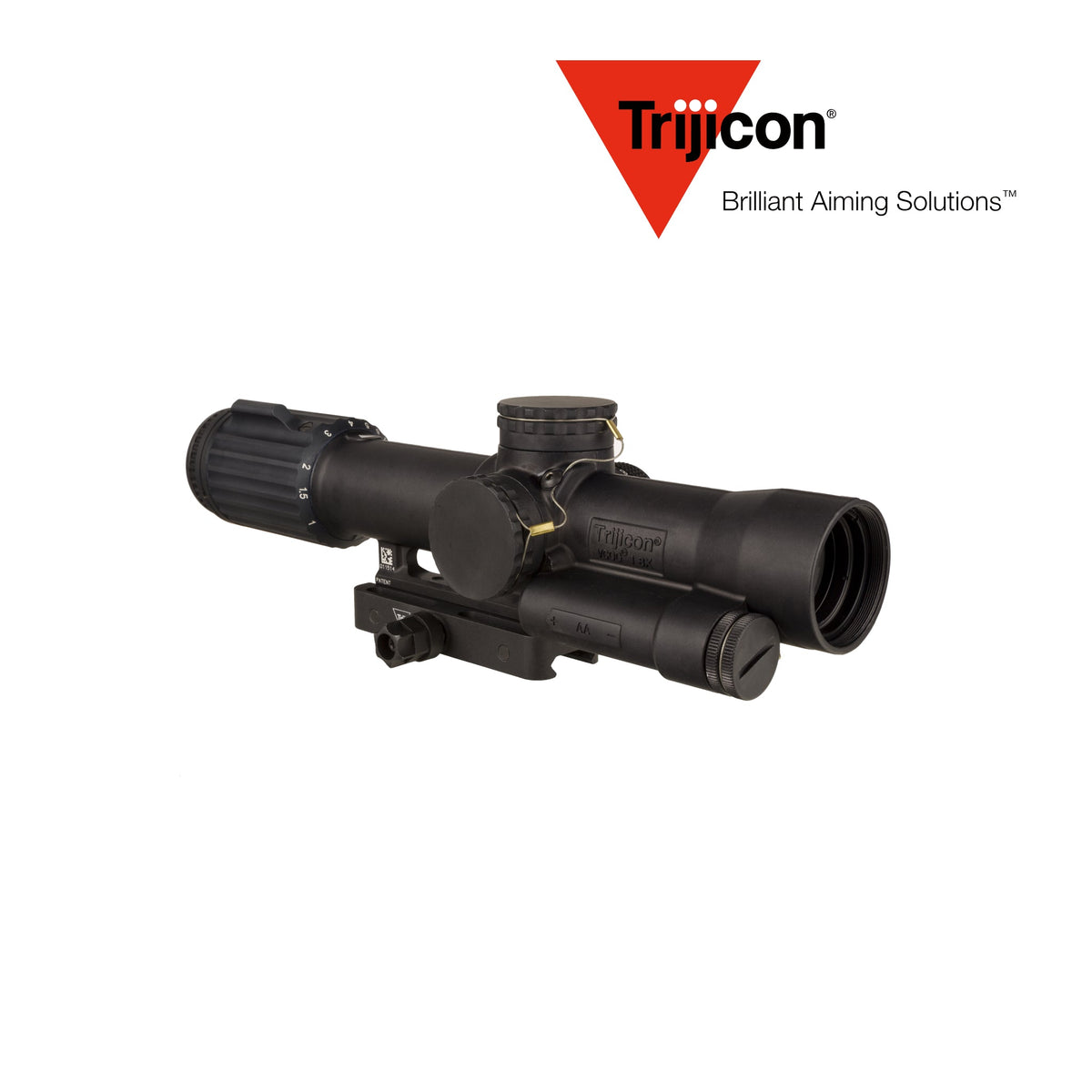 Trijicon VCOG 1-8x28 LPVO rifle scope with a Q-LOC quick-detach mount