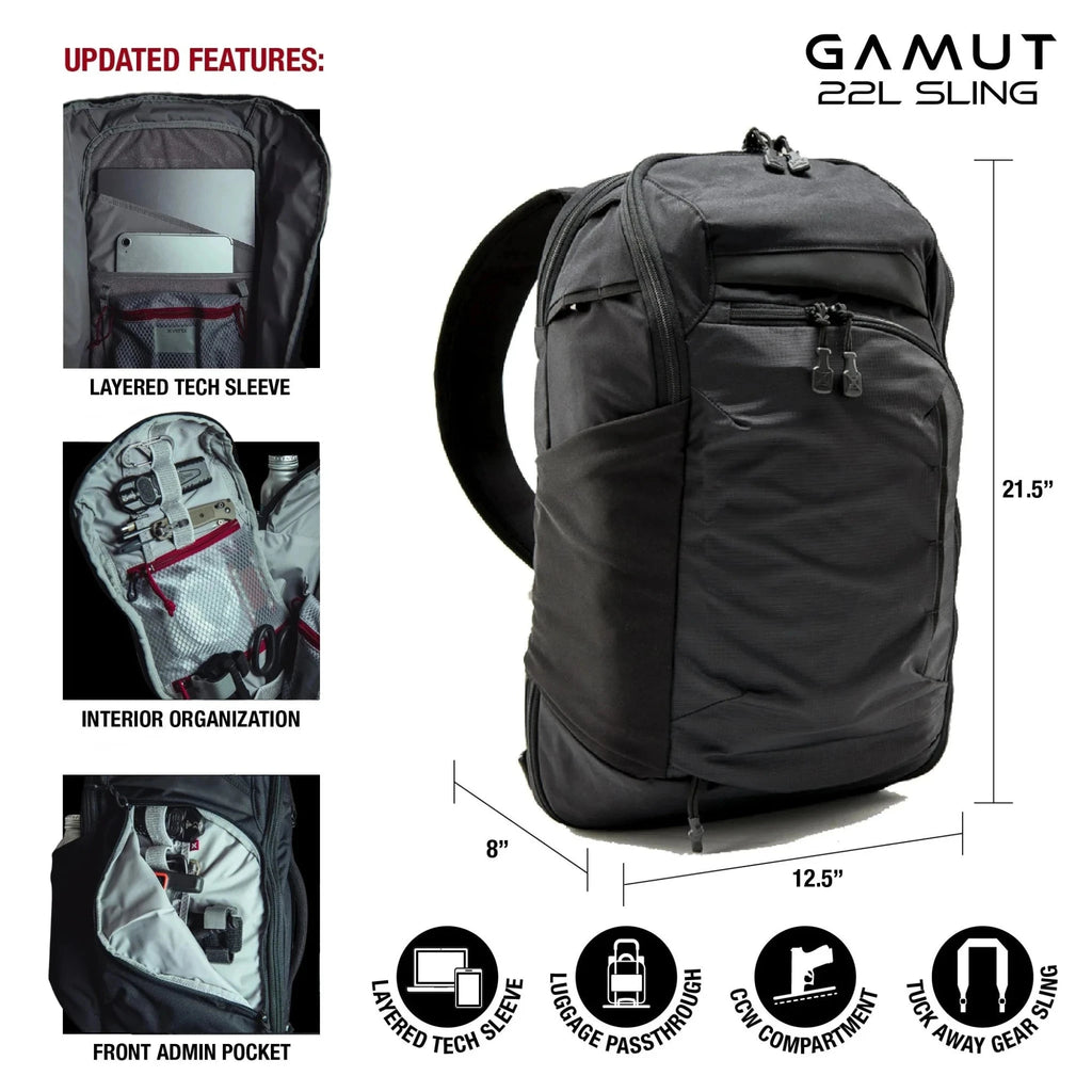 Vertx Gamut 22L Sling Backpack Backpack Vertx 