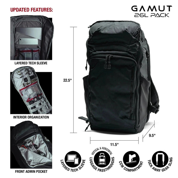 Vertx Gamut 26 litre tactical backpack for everyday carry