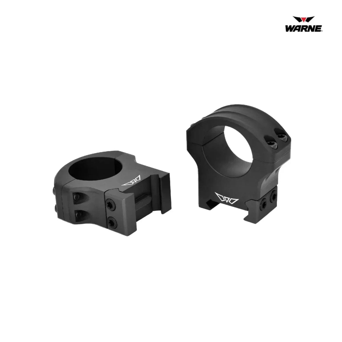 Warne HyperLite scope rings for 1 inch tubes at high height in matte black