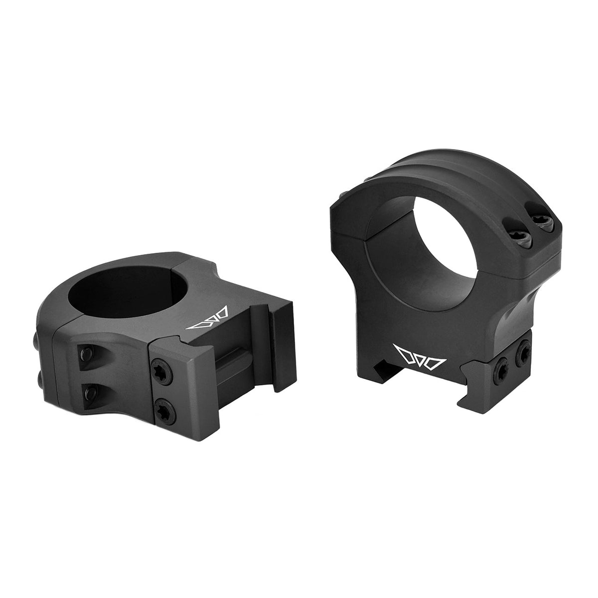 Warne HyperLite 8502M rings for 1 inch tubes at high height, manufacturer product photograph